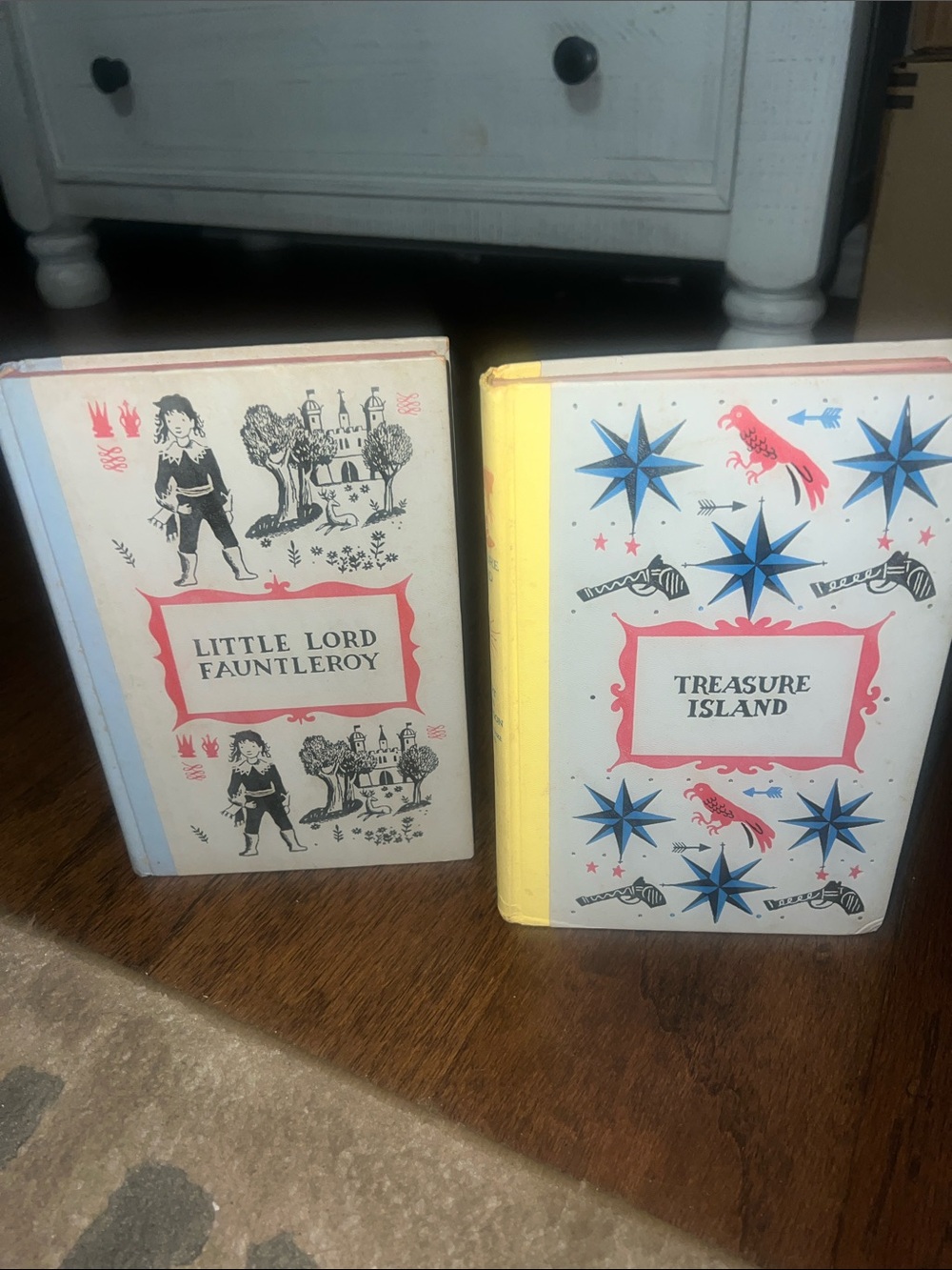 2 antique books - junior deluxe editions of children’s classics!